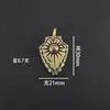 Pingente de Bolso Xizang Latão Puro Boca Sorridente Maitreya Flor de Lótus Guanyin Bodhisattva Chave Pingente Pequeno Lança de Pedra Takahashi