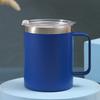 Caneca de Aço Inoxidável 12oz Transfronteiriça Copo com Canudo para Escritório com Alça Copo Isolado a Vácuo para Carro ao Ar Livre Atacado