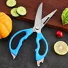 Tijeras Multifuncionales Transfronterizas, Tijeras para Alimentos, Tijeras de Cocina, Tijeras de Acero Inoxidable de Grado Alimenticio, Afiladas