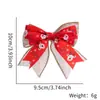 Lazo de Cuadros de Arpillera Navideño Accesorios DIY para Caja de Regalo de Fiesta Festiva Decoraciones Navideñas Lazo Pequeño