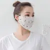 Protección solar de verano Protección UV Parasol Mascarilla estilo coreano Transpirable Lavable A prueba de polvo Parasol Mascarilla de gasa ajustable