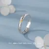 Anillos de Pareja Originales de Plata Pura S999 tipo Puzzle con un Diseño Simple y de Alta Gama, Estilo Artístico y Suave, Adecuados para Combinar con Accesorios para Manos, Disponibles para Dropshipping