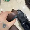 Zapatos de Cuero Brogue Tallados para Mujer 2025 Nuevo Estilo Mocasines de Viaje Forrados de Lana