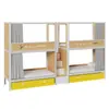 Escadas para Cama Superior e Inferior, Dormitório de Unidade Corporativa, Cama de Ferro Beliche Espessada de Camada Dupla para Funcionários e Trabalhadores da Fábrica