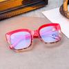 Nuevas Gafas de Moda Cuadradas con Doble Aro, Filtro Azul, Estampado de Leopardo, Lente Plana, Tendencia Versátil de Mujer, de Venta Rápida, Gafas para Hombre