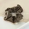 Estilo Coreano Tira de Borda Embutida com Pérolas para Pendurar Elástico de Cabelo Satinado Intestino Grosso Corda de Cabelo de Temperamento Gentil de Alta Qualidade Laço de Cabeça de Celebridade da Internet