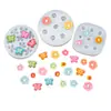 Molde de Silicona de Camelia de Cinco Pétalos Estrella de Cinco Puntas Lazo Gránulo de Proteína Chocolate Fondant Decoración para Hornear Pasteles