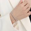 Pulsera de Acero de Titanio, Pulsera de Zirconia Oro Rosa de Lujo Ligero para Mujer, Pulsera de Acero Inoxidable de Moda Europea y Americana de Gama Alta de Nicho