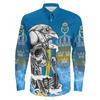 Otoño nueva camisa de manga larga estampada de calavera para hombre camisa de manga larga ajustada para hombre top de moda juvenil