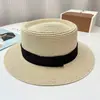 Sombrero versátil para la playa con lazo y ala ancha, sombrero de paja para proteger del sol para mujer, protección solar para exteriores en verano, sombrero para vacaciones y playa