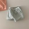 Ropa infantil coreana, pantalones cortos a cuadros pequeños para niños, pantalones finos de algodón para bebés de verano, ropa de verano para niñas.
