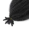 Peruca de trança de cabelo de crochê africano rasgada à mão lagarta 12 polegadas Afro Cacheado Marley Braid