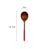 Cuchara de Madera Estilo Chino al por Mayor Cuchara para Condimentos del Hogar Cuchara de Madera Cuchara Pequeña Cuchara Pequeña para Sopa Madera Maciza Simple Vajilla de Cocina Lacada