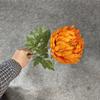 Simulación de flores de crisantemo artificiales ricas comercio exterior transfronterizo en stock mayorista crisantemo rico único arreglo floral para sala de estar