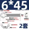 Tornillo de expansión + juego de tuerca mariposa de acero inoxidable 304 ojo de pez con agujero tornillo de expansión M5M6M8M10M12MM