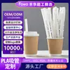 Fabricante Original de Canudos Descartáveis de PP para Uso Comercial, Canudos Descartáveis Biodegradáveis de PLA para Milk Tea, Embalados Individualmente e Personalizáveis