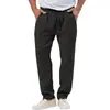 Pantalones Casuales de Color Sólido Transpirables de Verano para Hombre 2024 Amazon Transfronterizo AliExpress Tallas Grandes Sueltos para Hombre