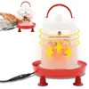 Cubo de Agua Caliente para Aves Transfronterizo con Patas Altas Se Puede Colgar para Alimentar Pollos, Patos y Gansos con Dispensador Automático de Agua Caliente