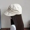 Sombrero de Montar de Lino Plegado Estilo Dinero Viejo Suelto Circunferencia de Cabeza Grande Verano Delgado Ala Ancha Gorra de Béisbol Protección Solar Sombra Talla Grande