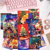 Tarjeta de regalo de Nochebuena 50 árbol de Navidad alce decoración de pared tarjeta postal venta al por mayor transfronteriza