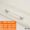 Maçaneta de Prata para Armário Guarda-roupa Sapateira Liga de Alumínio Maçaneta Nórdica Sólida Simples Ferragem para Porta de Gaveta Furo Único