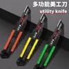Cuchillo de Utilidad Popular Transfronterizo, Cuchillo de Papel Tapiz Grueso Multifuncional, Cuchillo de Utilidad Industrial, Cuchillo para Envíos, Cuchillo para Papel, Herramienta para Desempaquetar