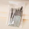 Set de 8 Piezas de Brochas de Maquillaje Suaves Esponjosas Profesionales Cosméticas para Base Polvo Sombra de Ojos Kabuki Mezcla Brochas de Maquillaje Herramientas de Belleza