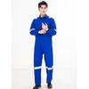 Traje de una pieza de manga larga con banda reflectante para primavera y otoño, para taller, fábrica, mecánico de automóviles y reparación.