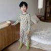 Conjunto de Ropa Interior de Algodón Lycra para Niños Pequeños, Ropa de Casa de Manga Larga para Niños y Niñas, Nuevo para Primavera y Otoño 2026