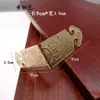 Antigüedad China Latón Puro Protectores de Esquina de Barra Recta Caja de Joyería Gabinete de Madera de Alcanfor Soportes de Esquina Decorativos de Cobre Protectores de Esquina Flores de Esquina