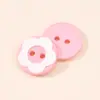 Botones en Forma de Flor de Ciruelo para Pijamas de Mujer, Suéteres Infantiles, Cárdigans de Bebé, Botones de Caricatura de Flores Coloridas 12 mm