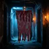 Adornos de Terror de Halloween Calavera Gasa con Sangre Rostro de Fantasma Escena Thriller Accesorios Colgante Pequeño de Fantasma Casa Embrujada