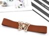 Cinto Decorativo de Borboleta Vazada Feminino Cintura Marcada Vestido Simples Versátil Cinto Elástico Cobertura de Cintura de Saia Externa
