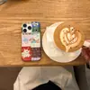 Funda para Teléfono de Estilo Coreano Popular con Parches Florales Pequeños y Temática de Perros Adecuada para Apple 17 Pro Max iPhone 16 Linda 15 Funda Dura