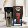 Taza Térmica de Acero Inoxidable de Doble Capa con Tapa de Rebote al Vacío, Taza de Café Portátil, Regalo Transfronterizo, Venta al por Mayor, Taza de Agua para Oficina