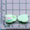 Mini Bambu Verde Chá de Leite Coqueiro Dinossauro DIY Cola de Creme Resina Patch Tartaruga Polvo Acessórios de Joias