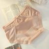 Lingerie de Renda Feminina de Cetim de Luxo Leve Sexy Mesh 10A Algodão Virilha Cintura Média Calcinhas de Quadril Vivo