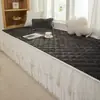 Tapete de Renda Estilo Princesa para Bay Window, Adequado para Todas as Estações, Cor Sólida, Tapete Antiderrapante para Peitoril de Janela, Decoração de Casa para Quarto e Varanda, Novo Modelo 2026
