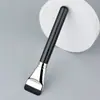 Pincel de Base Plana para Meninas M Não Absorve Pó, Pincel de Maquiagem com Cabeça Plana, Pincel de Base Líquida Ultra Fino com Cabeça Plana, Pincel de Maquiagem com Cabo de Madeira