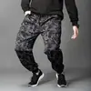 Calça casual plus size transfronteiriça, calça de trabalho masculina camuflada de verão, macacão de trabalho respirável estilo jogger, calça esportiva casual larga