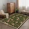 Estilo Étnico Bohemio de Flores Transfronterizo Terciopelo de Cristal Punto Plástico Alfombrilla de Piso Alfombra de Mesita de Noche Hogar Sala de Estar Dormitorio