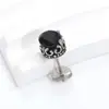 Nuevos Pendientes Redondos de Circonita con Corona Retro Transfronterizos Europeos y Americanos para Mujer, Personalidad, Tendencia, Encanto, Moda, Pendientes de Acero de Titanio