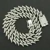 Exagerado para Hombre Europeo y Americano Fresco Todo Diamante Espinas Cortas Cadena Cubana Collar Joyería Chaoren Nightclub Disco Accesorios Disco