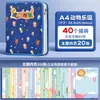 Álbum de Registro de Crecimiento con Tapa de Cuero para Niños de Preescolar, Carpeta Transparente de Hojas Sueltas para Niños, Álbum de Colección de Premios para Estudiantes de Primaria
