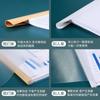 Carpeta a4 con clip de palanca Morandi con clip de palanca de gota de agua transparente engrosada para currículum vitae, trabajos de prueba de estudiantes, libro de almacenamiento de materiales