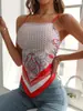 2026 Novo Transfronteiriço Aliexpress Novo Top Feminino Estampado com Amarração na Cintura Camuflado Tomara que Caia