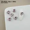 Rhinestones Brillantes para Uñas, Rhinestones Rojos Transparentes Rosa con Forma de Almohada y Forma de Cubo de Azúcar para Año Nuevo, Rhinestones para Uñas al por Mayor