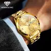 Relógio Mecânico Totalmente Automático da Marca Weibaolong Masculino Aço Tungstênio Calendário Duplo Diamante Real Business Luminoso À Prova D'água Relógio Masculino