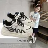 Zapatillas para niñas, nueva colección primavera/otoño 2026, zapatillas deportivas de velcro para niños, zapatillas blancas transpirables y cómodas