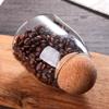 Frasco de Almacenamiento de Vidrio Bote para Té con Tapón de Bola Antipolvo, Frasco de Vidrio para Granos de Café y Frutos Secos, Frasco de Conservación Sellado en Stock